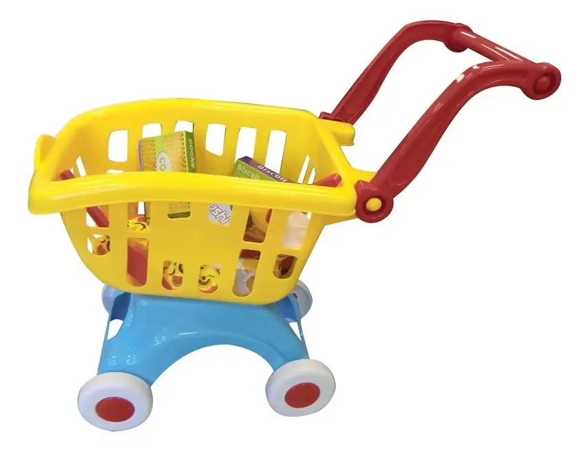 Carrinho de compras com acessórios 32 x 45 cm