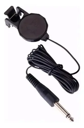 Microfone preto para instrumentos acústicos
