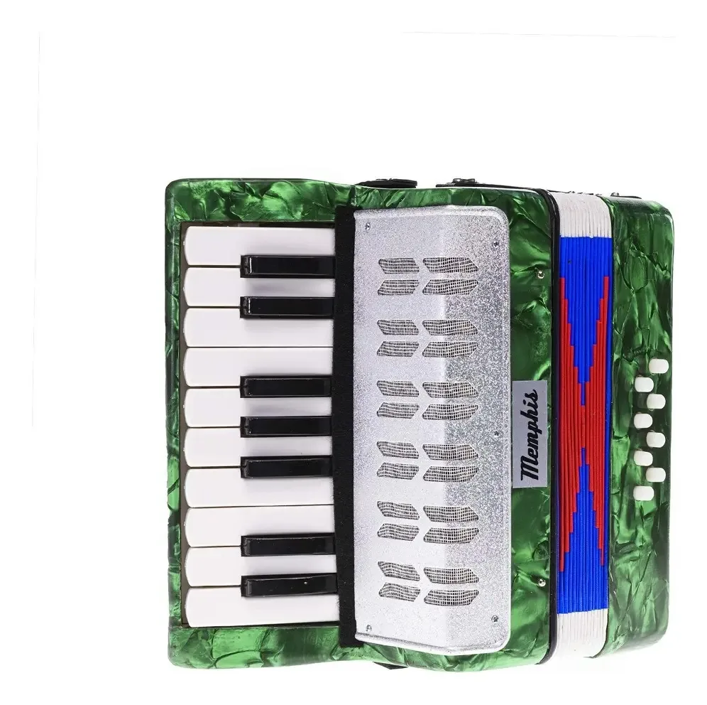 Acordeão infantil Memphis Stp104 cor verde dólar