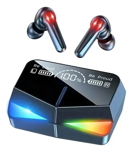 Fones de ouvido Bluetooth intraaurais M28, fones de ouvido sem fio