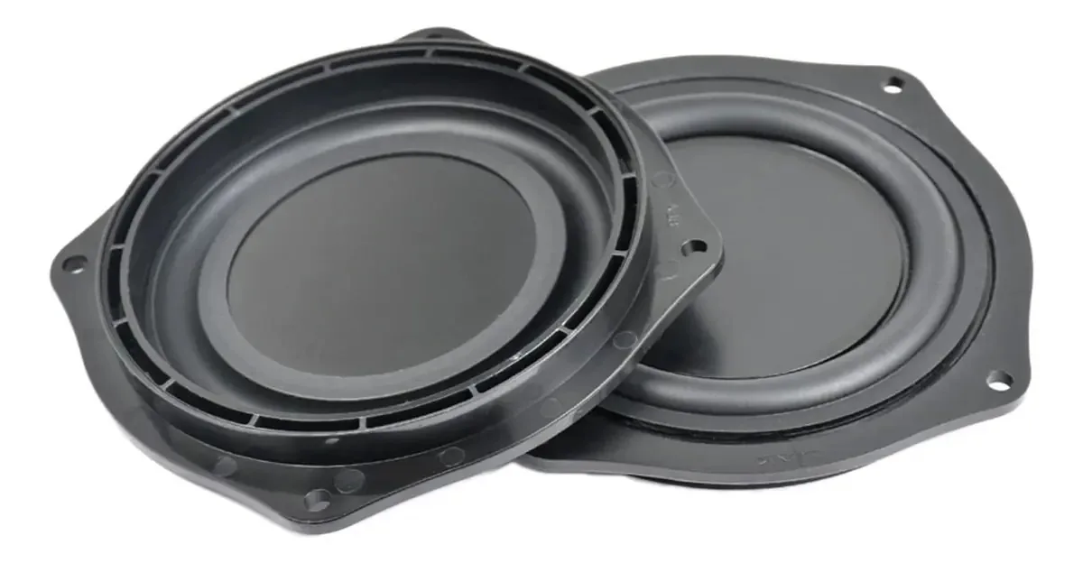 Heybb Diafragma de Vibração do Alto-falante do Radiador de Baixo de 4 Polegadas Passivo do Radiador de Vibração do Alto-falante Passivo Woofer Diafragma Placa Subwoofer DIY Alto-falante de Estante