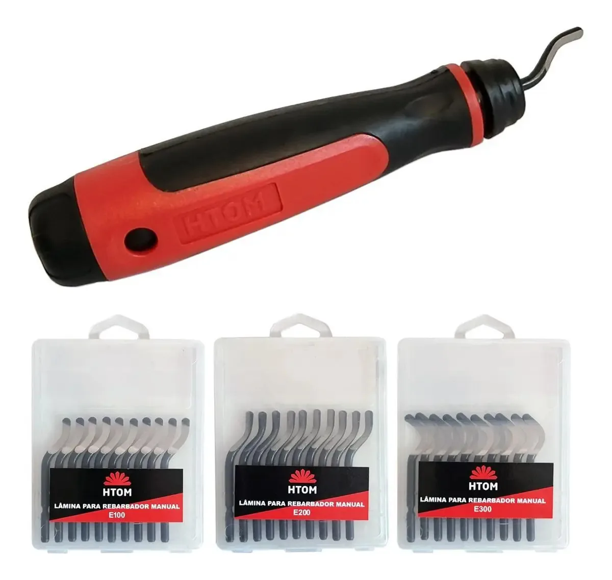 Kit Rebarbador Escareador 33 Lâminas Hss Profissional Htom