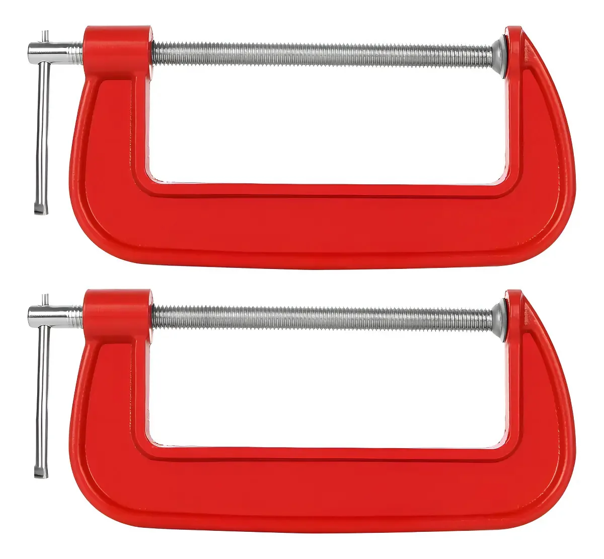 Kit 2 Grampos Sargento 6 Pol. Tipo C Ferro Reforçado Charbs