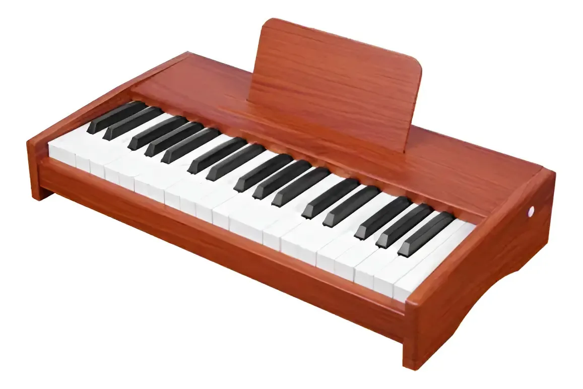 Teclado para crianças: brinquedo musical, 25 teclas, marrom