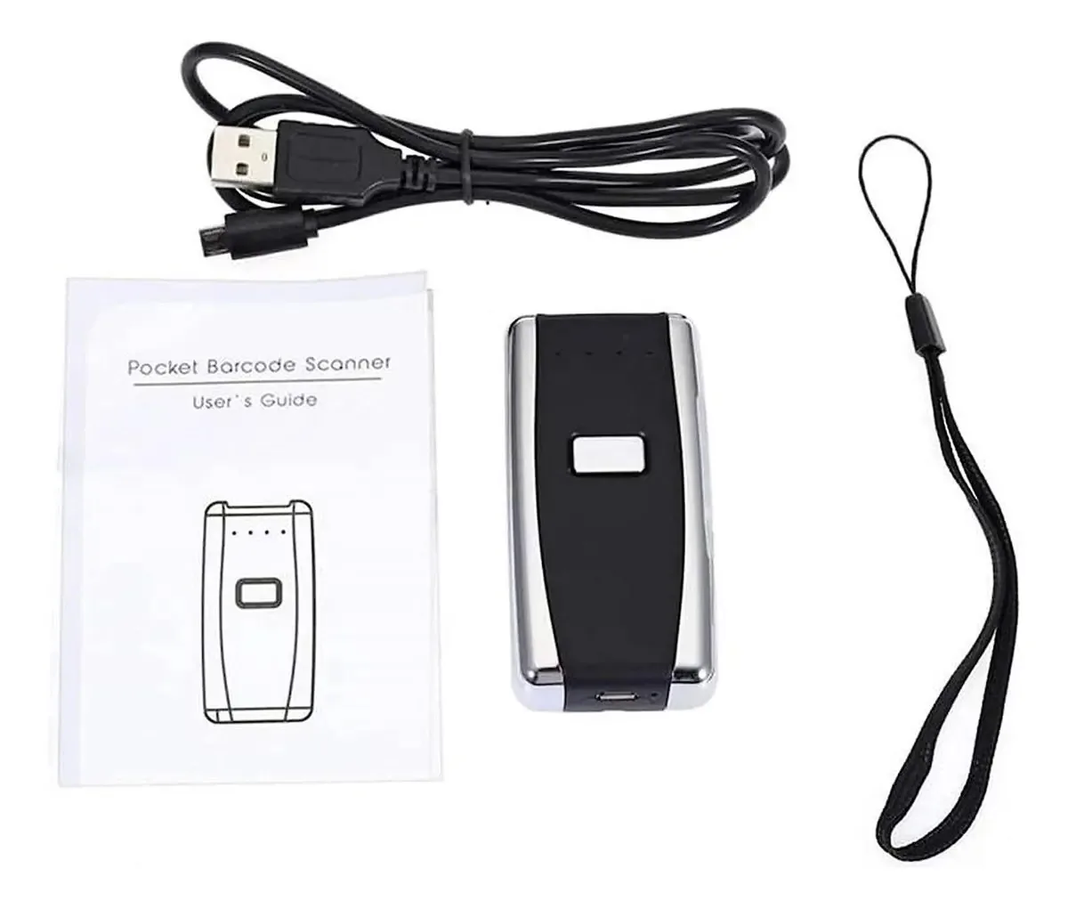 Leitor de leitor de código de barras Maibul LNNW Red Light 2d Mini leitor de código de barras recarregável USB Bluetooth sem fio para supermercado, armazém, loja, restaurante