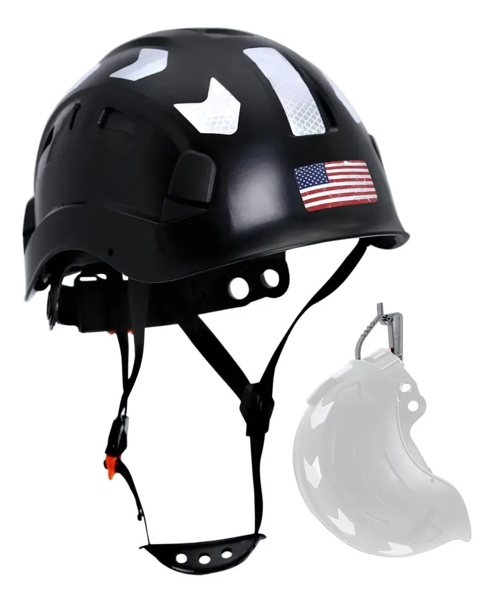 Capacete de segurança ventilado refletivo aprovado pela OSHA