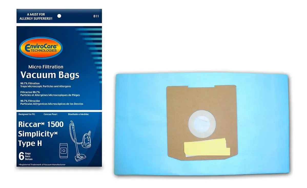 Envirocare - Recarga Projetada Para Sacos de Aspirador Tipo H