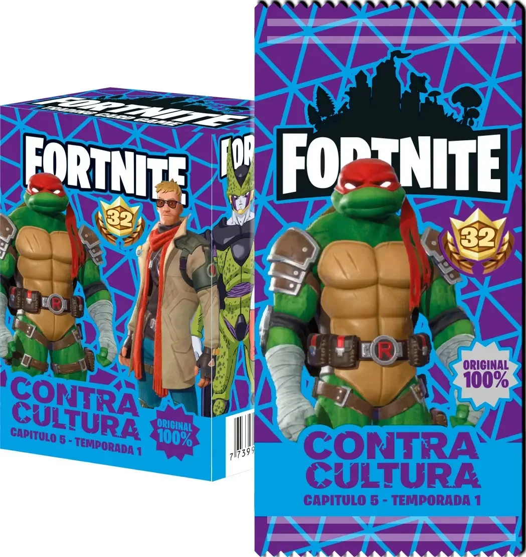 Cartões Fortnite Expansion 32 - Caixa com mais de 20 envelopes em espanhol