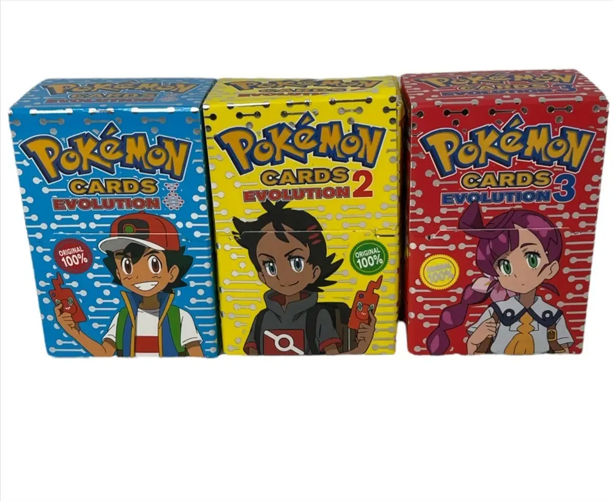 Pacote de cartas Pokémon Evolution 1-2-3 x 3 baralhos