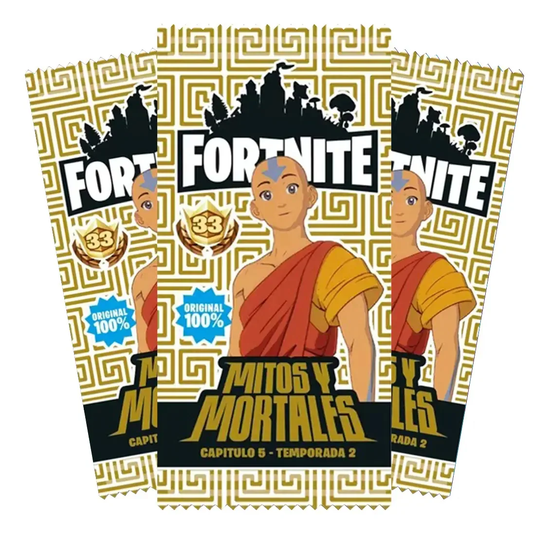 Cartões Fortnite nº 33 - pacote x 15 envelopes em espanhol