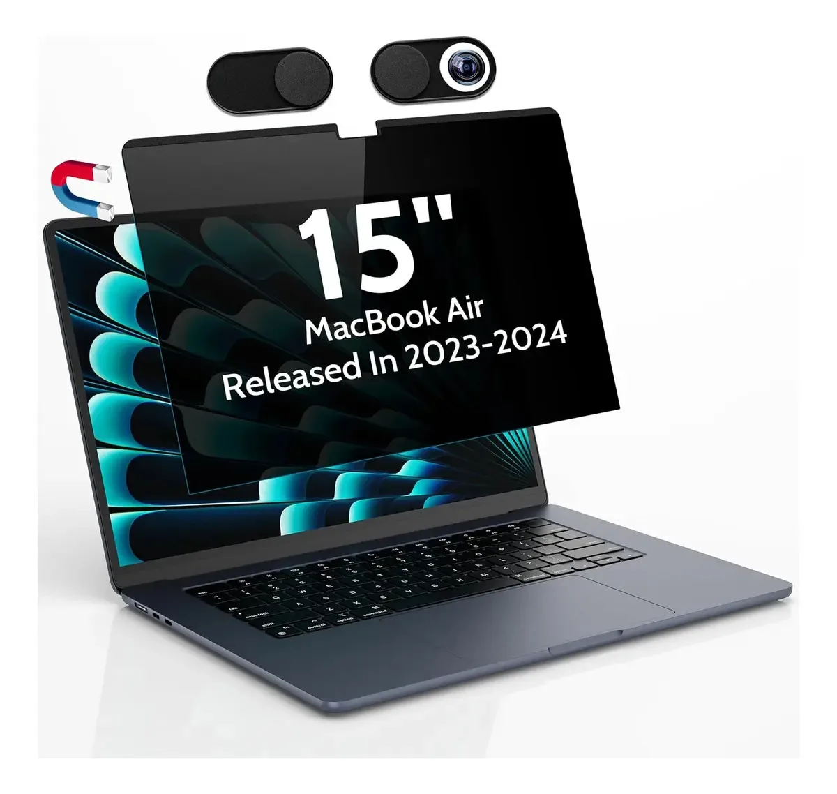 Tela de privacidade do Macbook Air de 15 polegadas 2023-2024