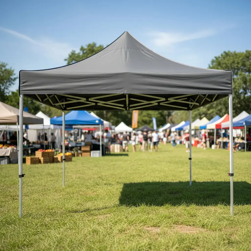 Toldo retrátil cinza dobrável Hgq