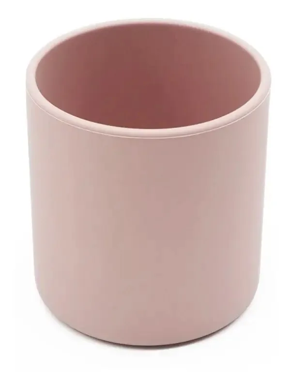 Copos para bebês, copos abertos, pares de copos de treino rosa claro