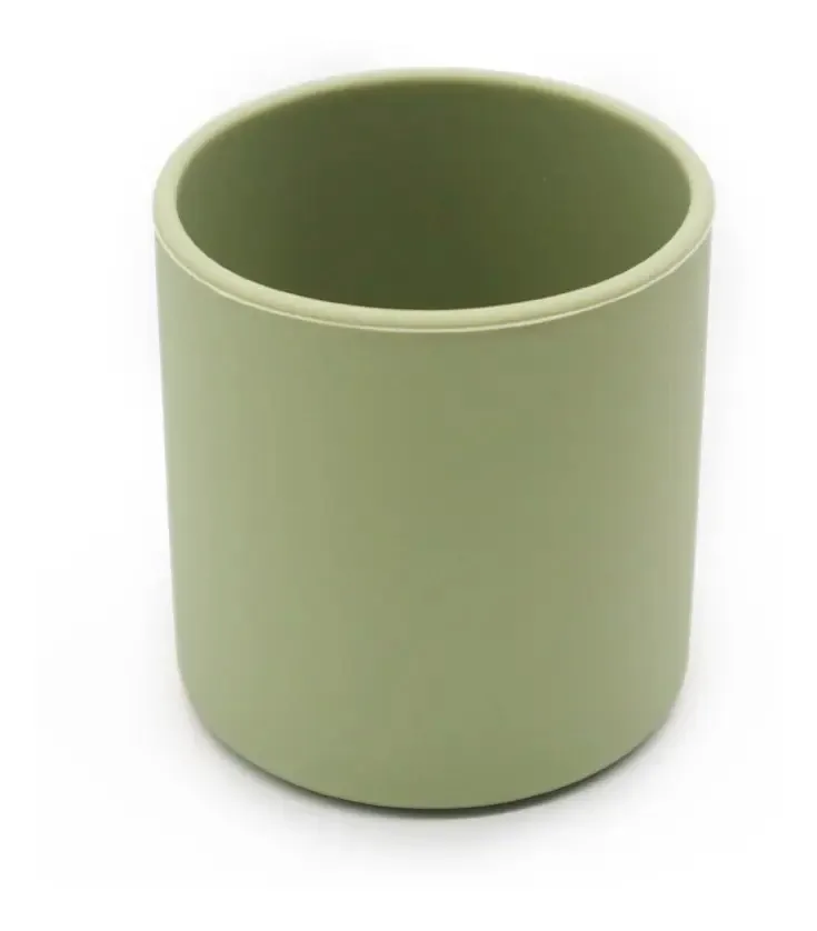 Copos para bebês, copos abertos, copos de treinamento para cor verde