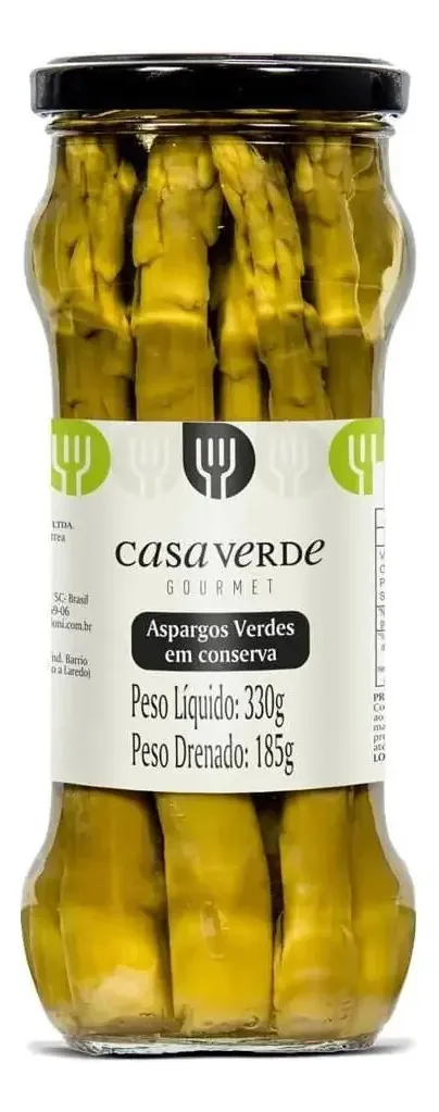 Conserva Aspargo Casa Verde Inteiro 185g