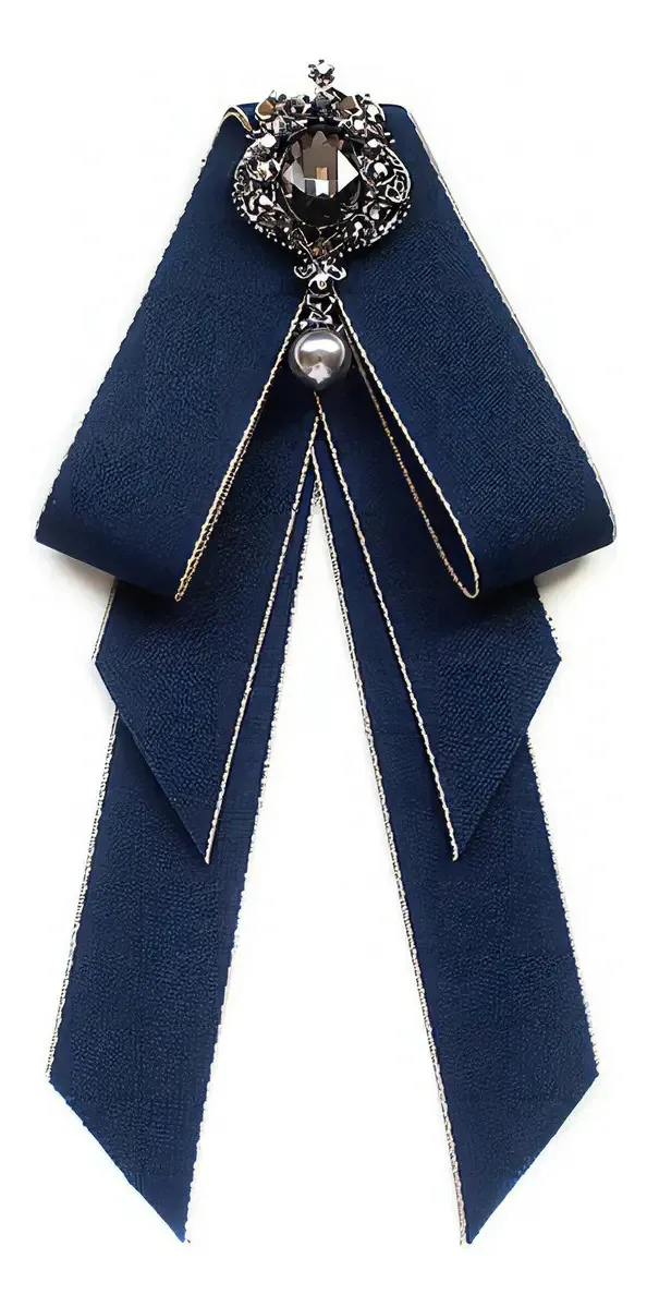 Camisetas de estilo escolar para meninas, gravatas-borboleta, cor 03, azul profundo