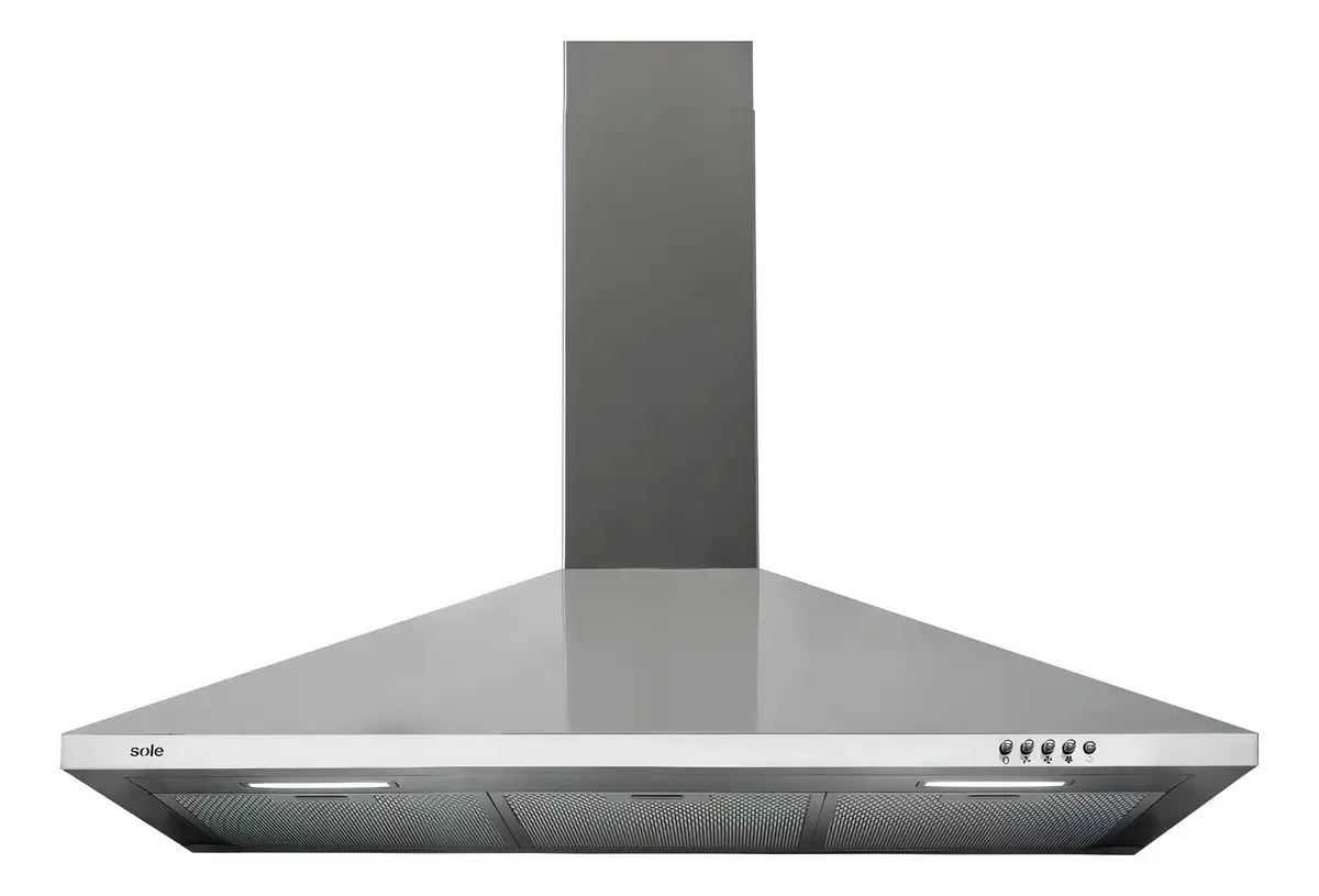 Capuz de escape Sole Prisma 60 cm cinza