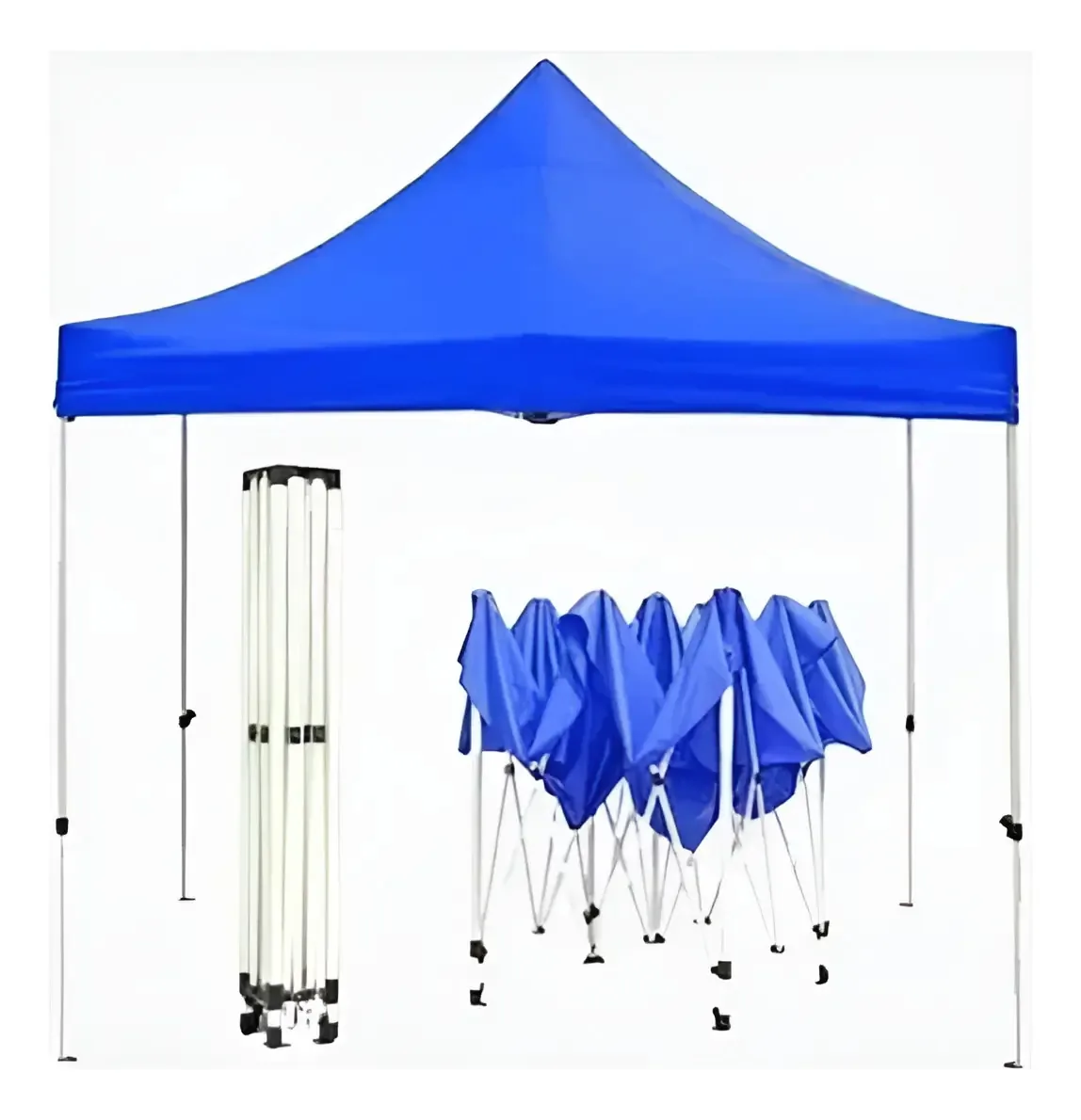 Toldo retrátil azul dobrável Hgq