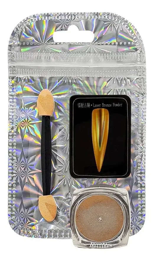 Pó Holográfico D&z Decoração Unhas Diamond - Bronze 2g
