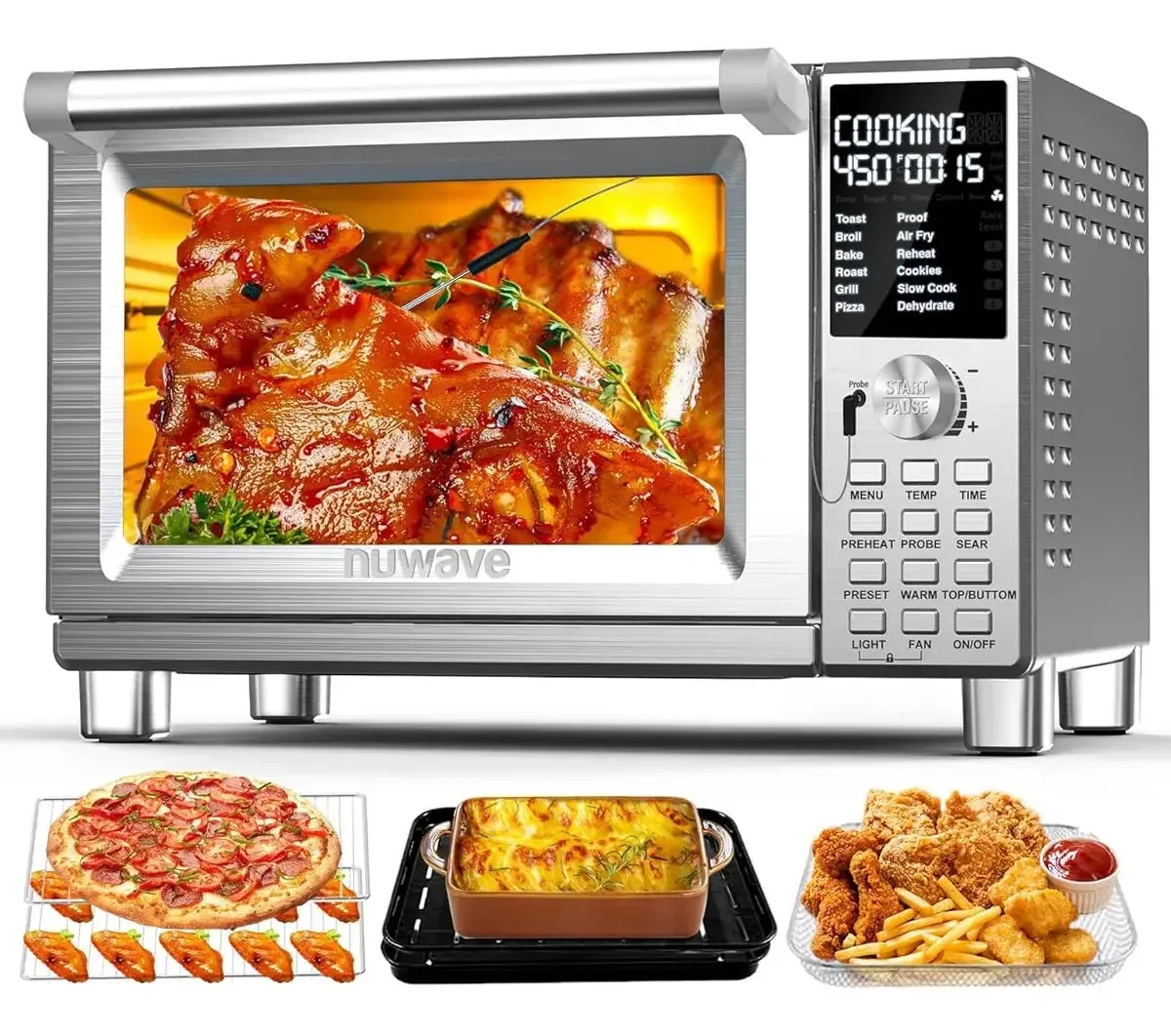 Forno torradeira multifuncional com fritadeira