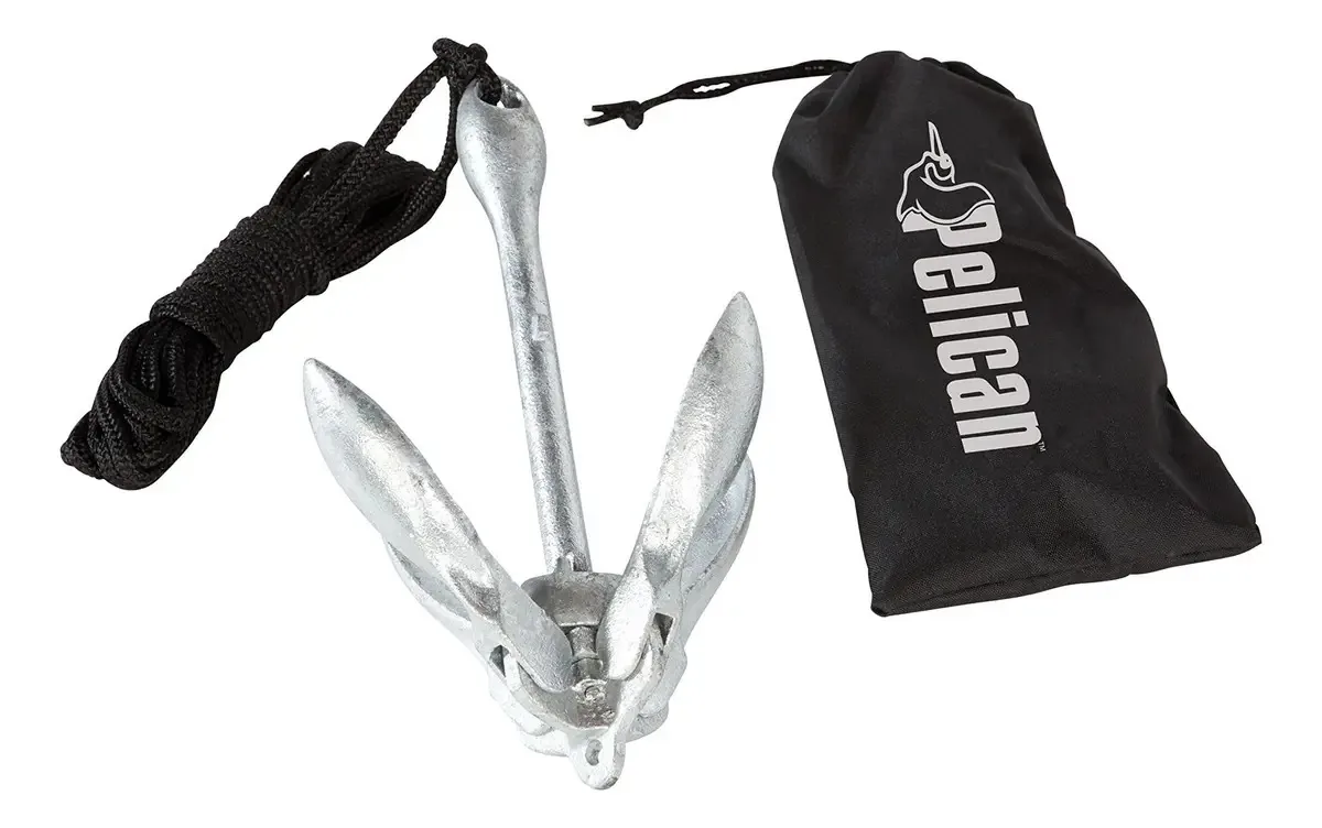 Kit de Âncoras Compacto para Caiaque Canoa Sup e Barcos Pequenos