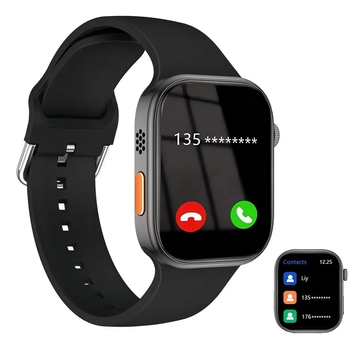 Modo Multiesportivo Smartwatch, Chamadas Sem Fio Caixa Preto