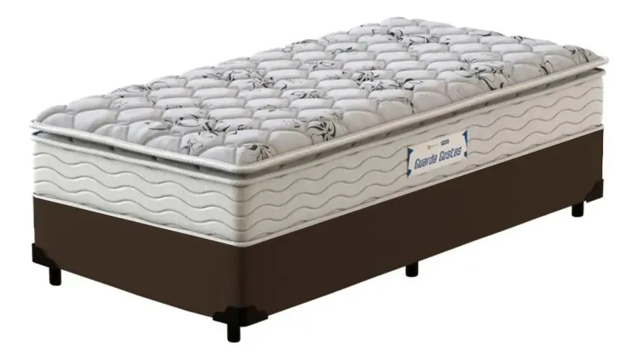 Cama Box + Colchão Espuma D33 Probel Proevid Plus Solteiro