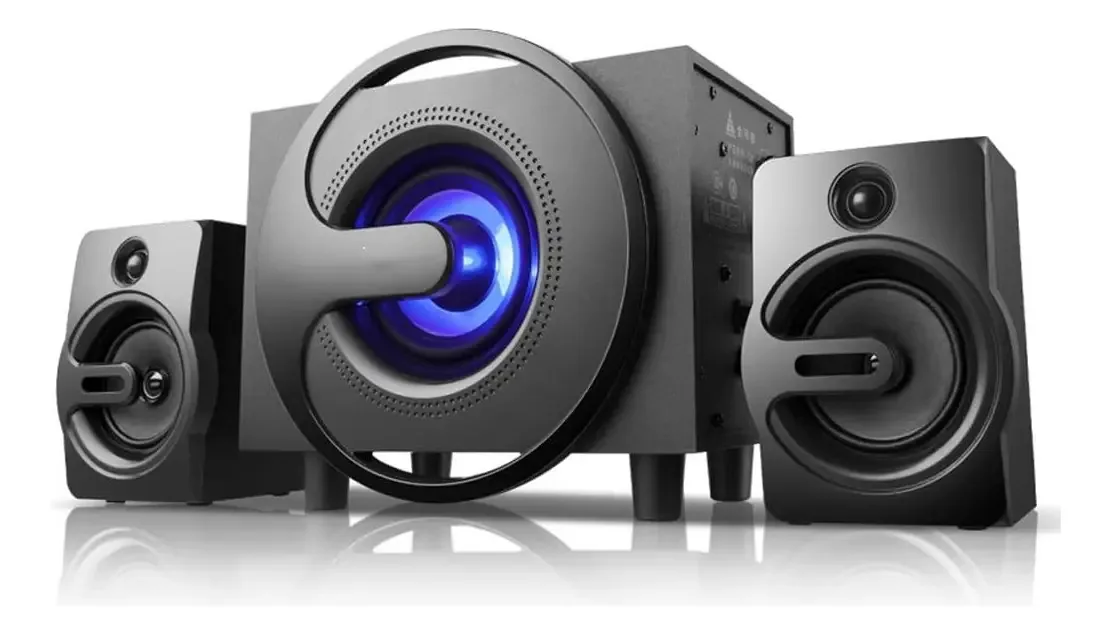 Yqbdckedu Alto-falantes Externos Ativos de Impacto Universais Subwoofer Pesado Multimídia de Mesa Subwoofer/gray,black/as Shown