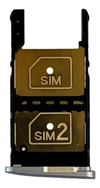 Bandeja Gaveta Chip Sim Card Compatível Moto Z2 Play Xt1710 Cor Cinza