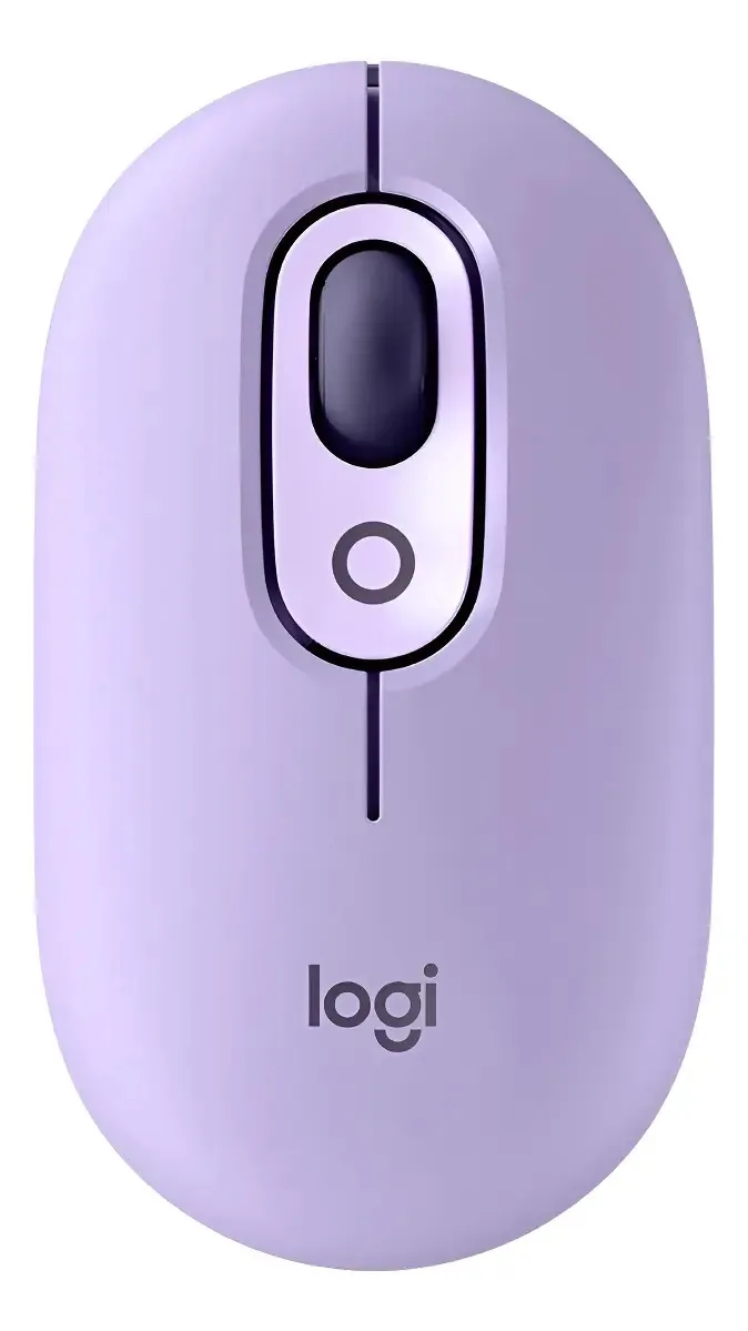 Jc Mouse Sem Fio Logitech Pop, Rolagem Precisa E Rápida Cor Violeta