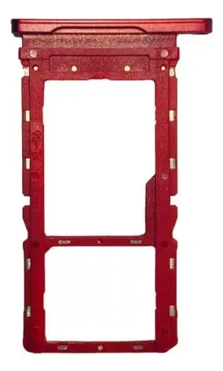Bandeja Gaveta Chip Sim Card Compatível Moto G8 Play Xt2015 Cor Vermelho
