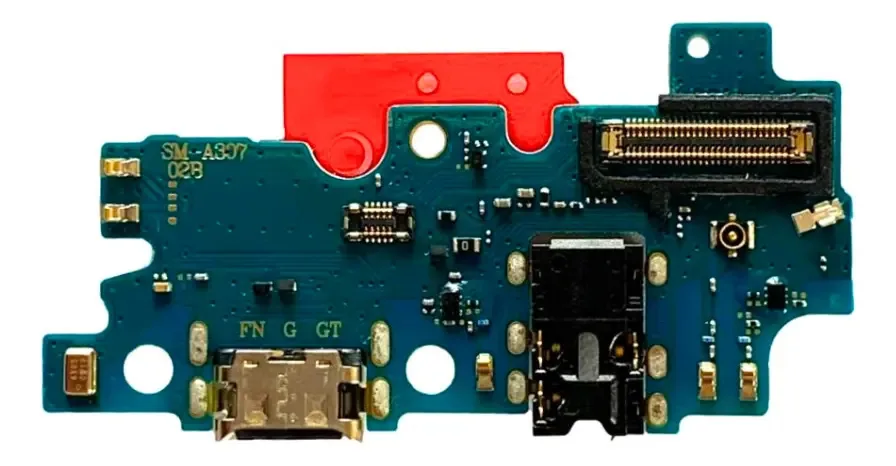 Placa Conector Carga Compatível Samsung Galaxy A30s A307 Com C.I