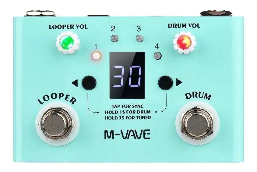 Pedal De Efeito E 4 Sintonizadores De Precisão Alta E Pedal