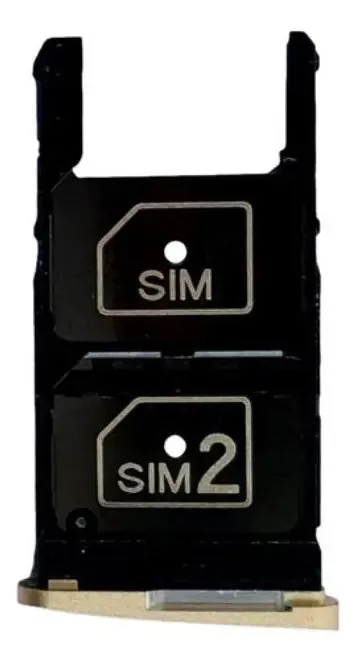 Bandeja Gaveta Chip Sim Card Compatível Moto Z2 Play Xt1710 Cor Dourado