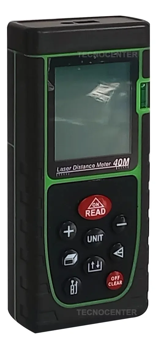 Medidor de distância a laser Ruffo Professional: 40 metros, área, volume, distância, cor verde