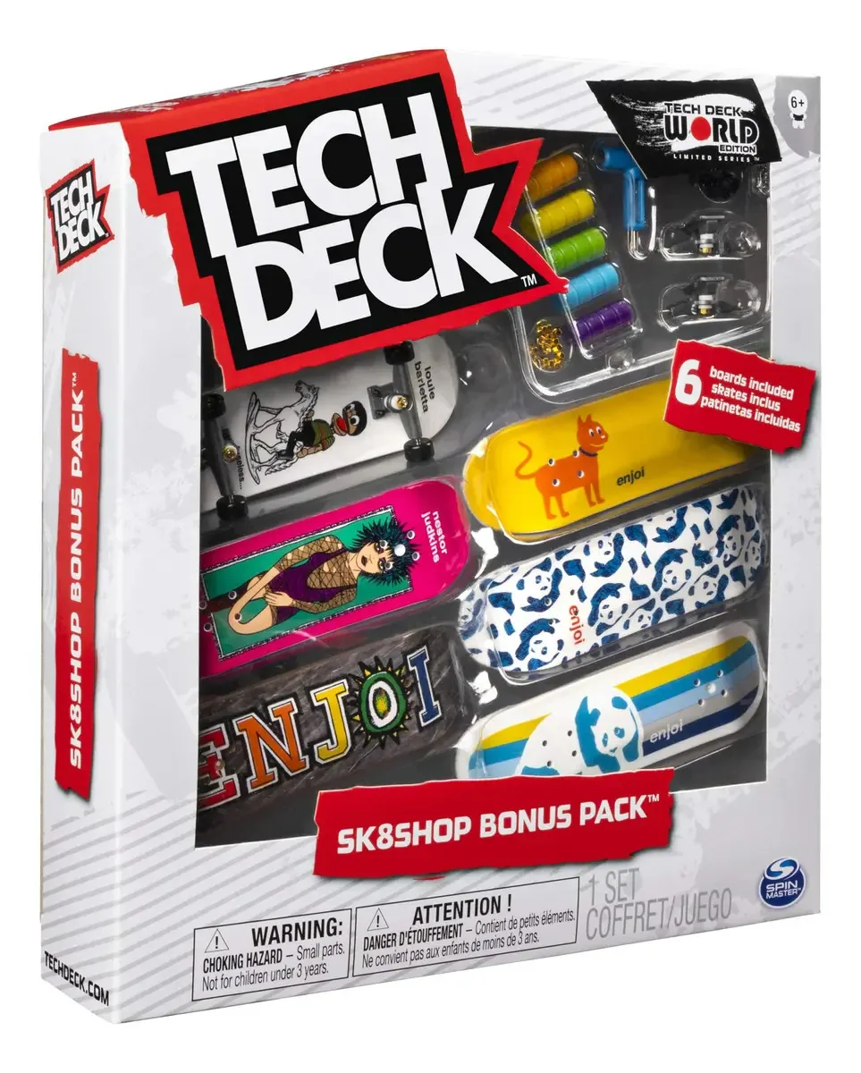 Kit Tech Deck Skate Shop 6 Unidades - Sunny 2892