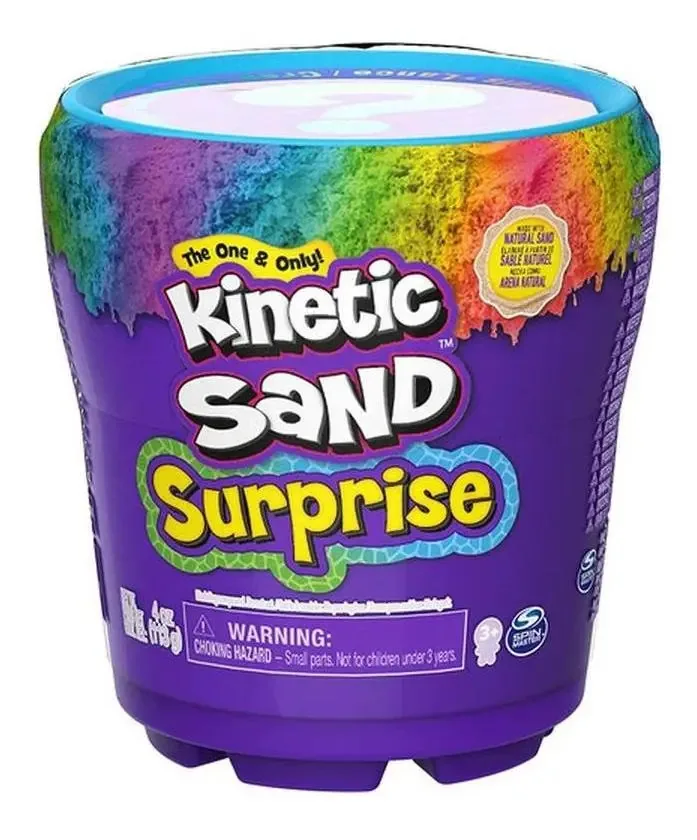 Areia cinética: recipiente surpresa - Tiki Volcan Color Multicolor