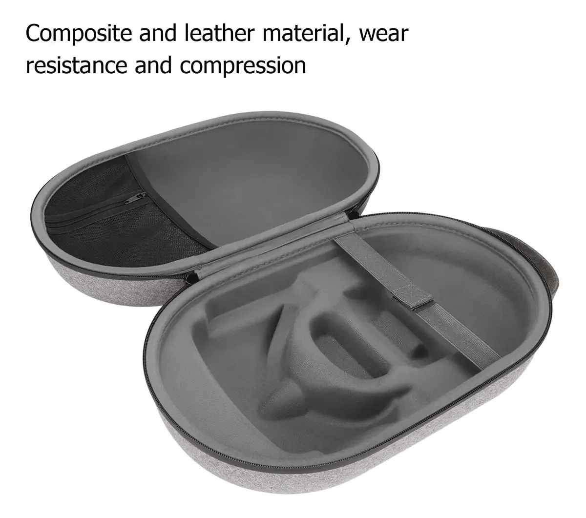 Oeipsmk Dset Bagportable Óculos VR Br Óculos Br Óculos CaseVR Óculos SuitcaseVR Óculos TL Case, Bolsa Portátil para Óculos VR com Faixa Elástica Ite L Estojo de Transporte para 2 G