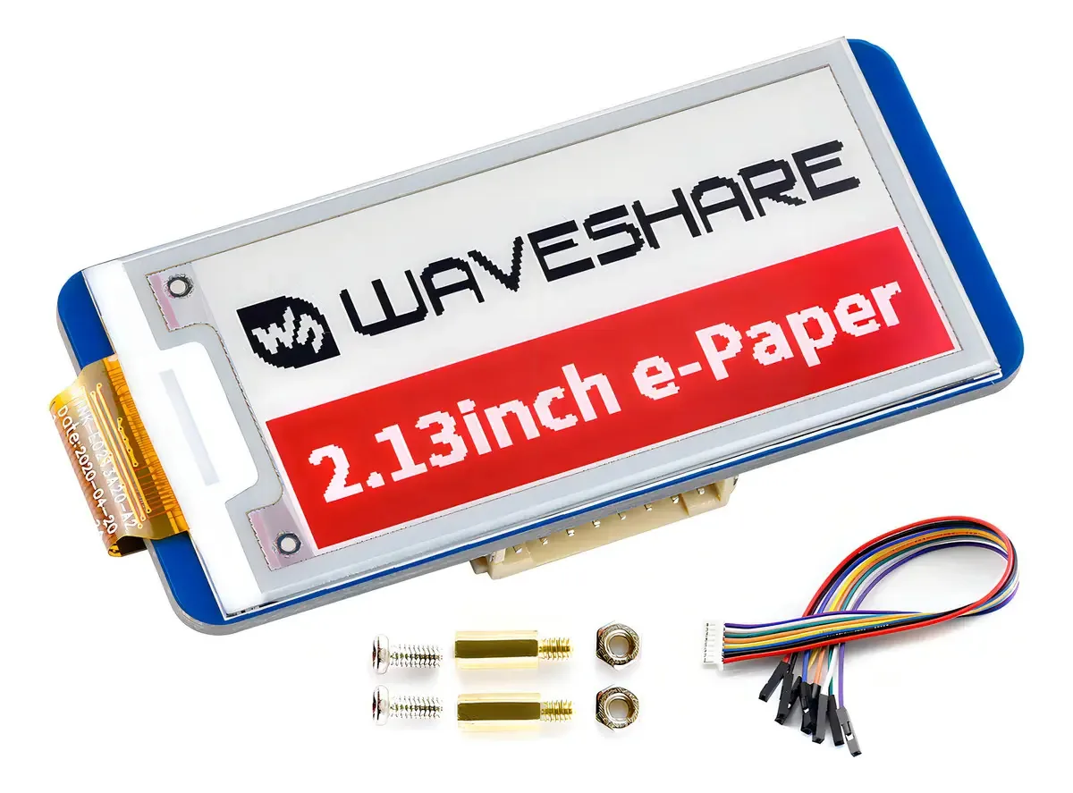 Chapéu eletrônico de tela de tinta Waveshare 2.13