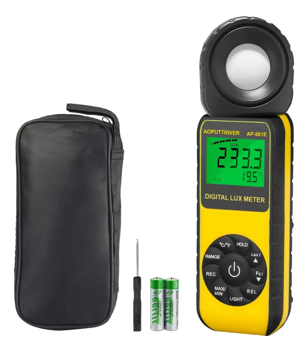Medidor de luz, medidor de luz Lux AP-881e para calças C
