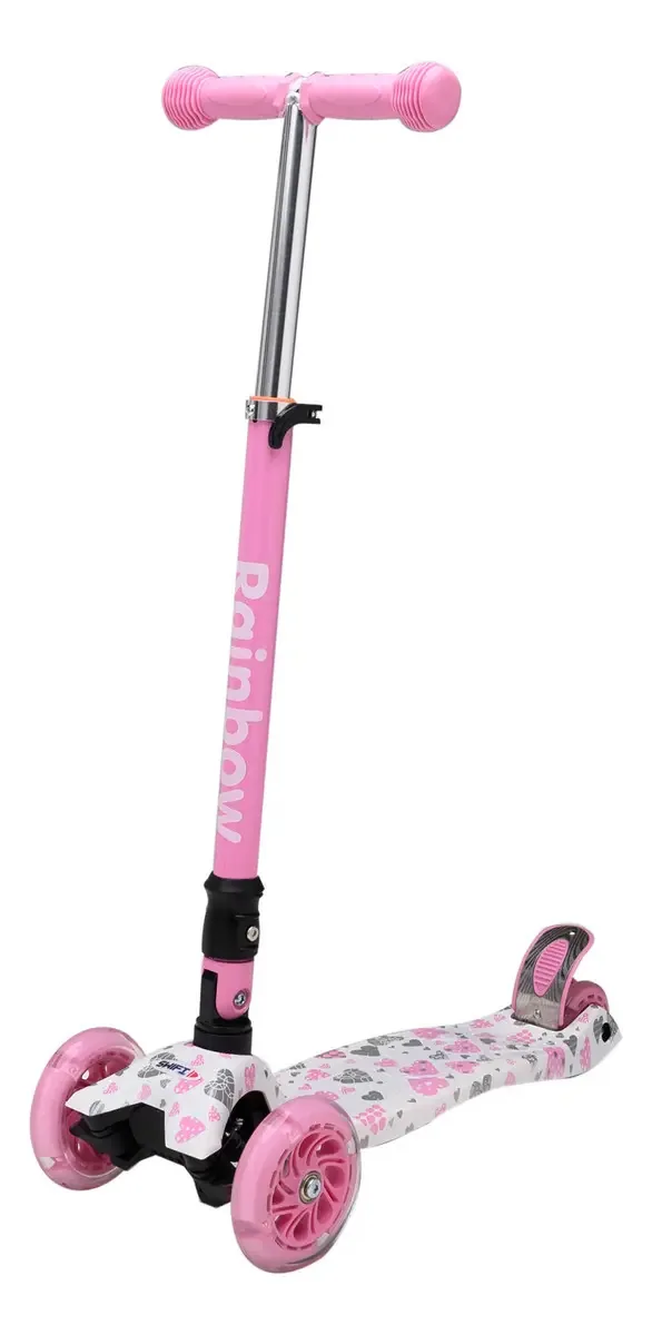 Skate infantil dobrável Rainbow Hearts Swift
