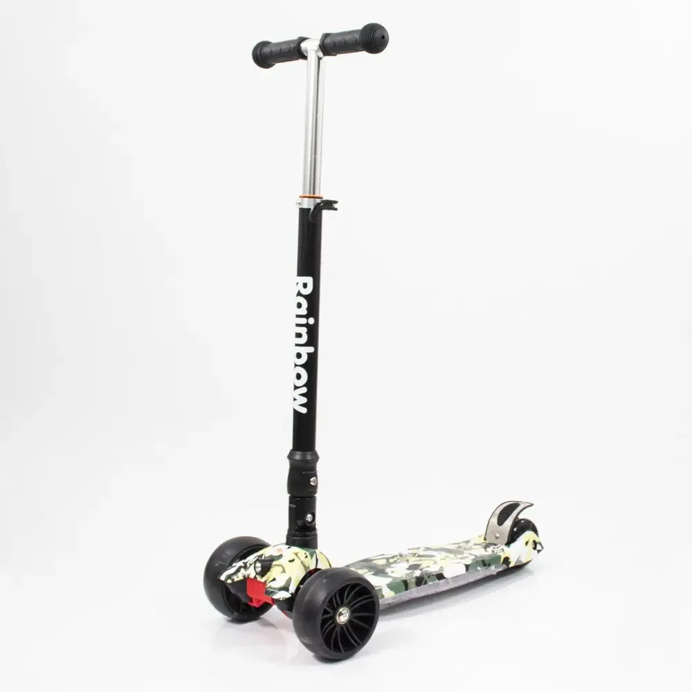 Skate em pé com camuflagem de 4 rodas Rainbow Sky