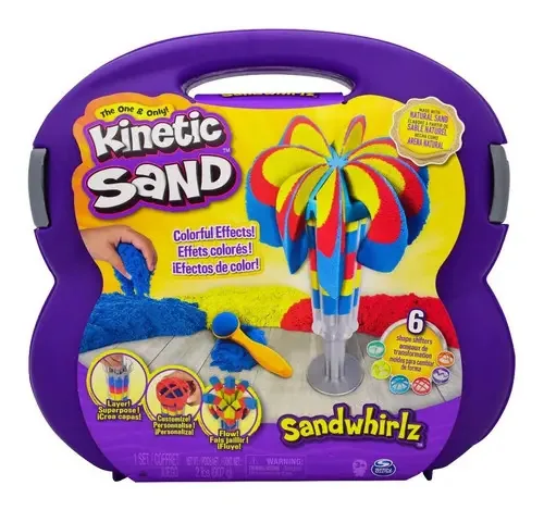 Kinetic Sand Sandwhirlz Color Effects 907g Spin Master Color Azul, Amarelo, Vermelho