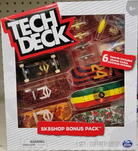 6 Patinetas Tech Deck - Pacote de bônus Sk8shop - Sk8mafia