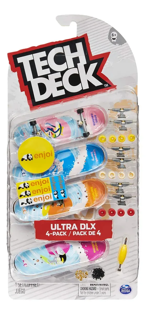 Pacote de 4 skates Tech Deck, Ultra Dlx Enjoi