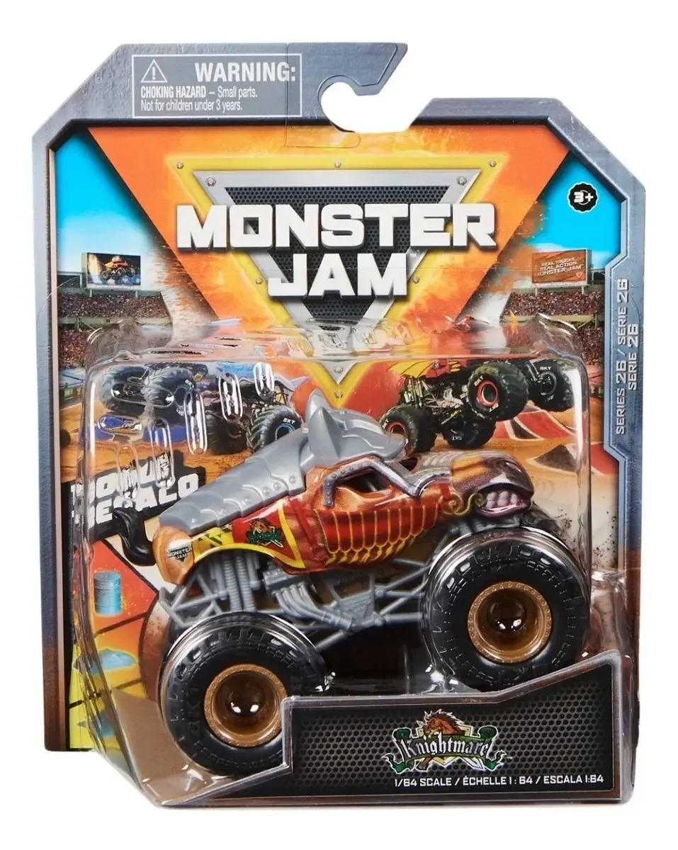 Monster Jam 1:64 1 Pack - Knightmare Cor vermelho