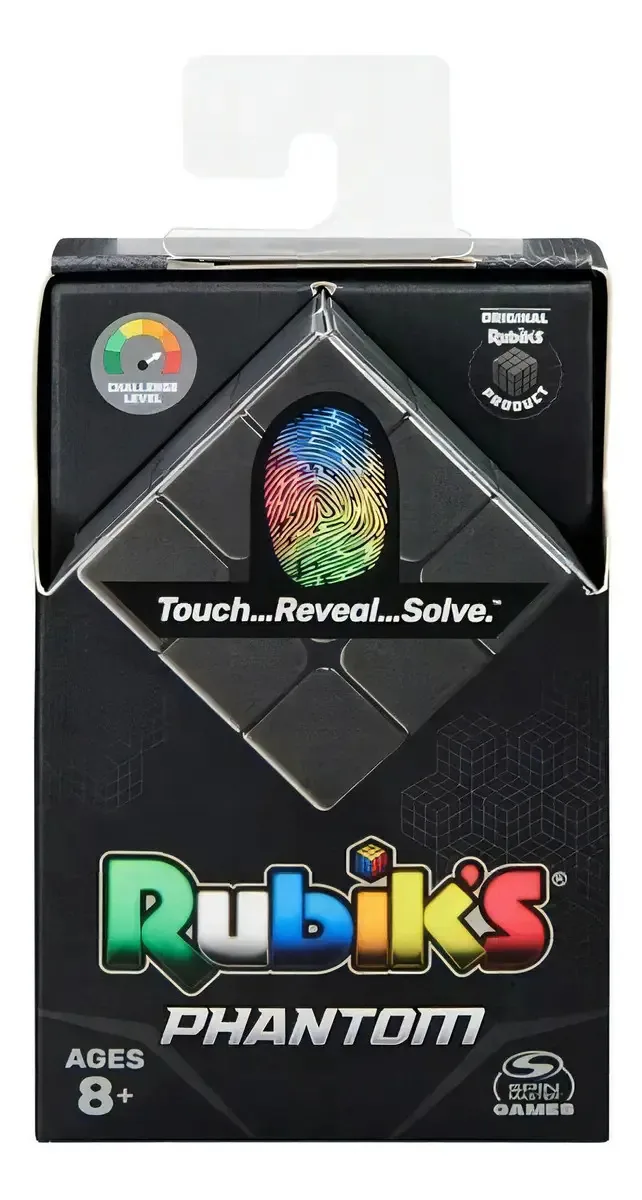 Cubo Mágico Rubik Phantom 3x3 Preto para Desafio