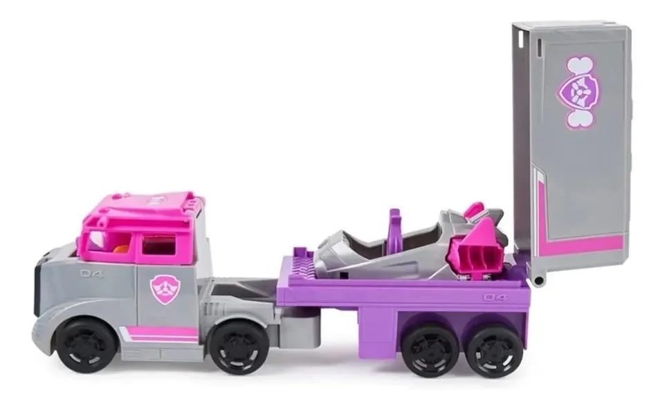 Brinquedo de caminhão de resgate Paw Patrol Skye com 2 veículos