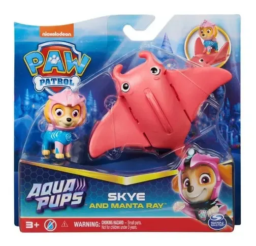 Figuras de ação Paw Patrol Skye e Manta Ray