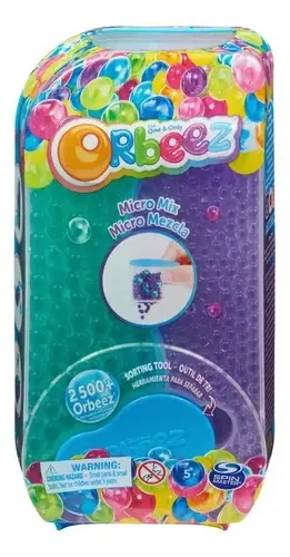 Orbeez, +2000 microesferas e 500 esferas roxas de tamanho normal